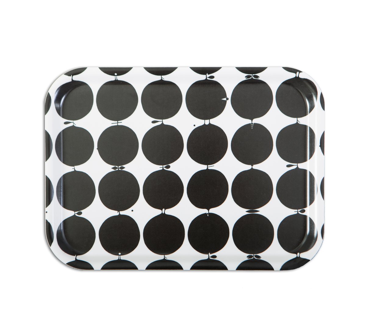 Opto Design Tallyho tarjotin 36x28 cm Musta-valkoinen