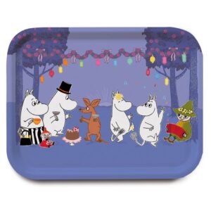 Opto Design Moomin Dancing tarjotin Sininen