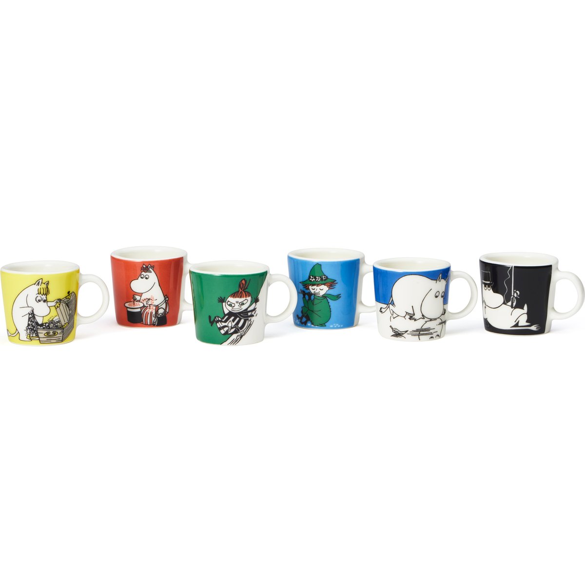 Moomin Arabia Muumi minimukit 6-pakkaus, 1. klassikko-setti Multi