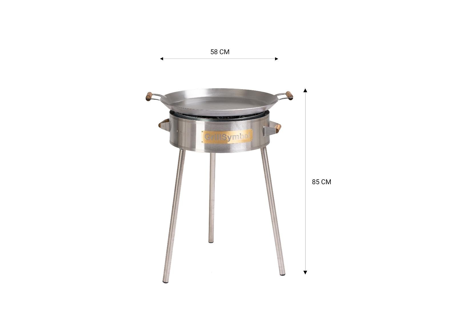 GrillSymbol grillipannu kaasupolttimella PRO-580