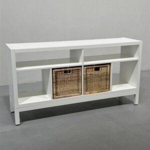 Ikea Kallax hyllykkö jalustalla valkoinen 147x78