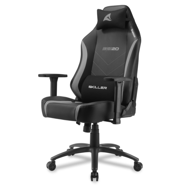 Sharkoon Skiller SGS20 -pelituoli, musta/harmaa