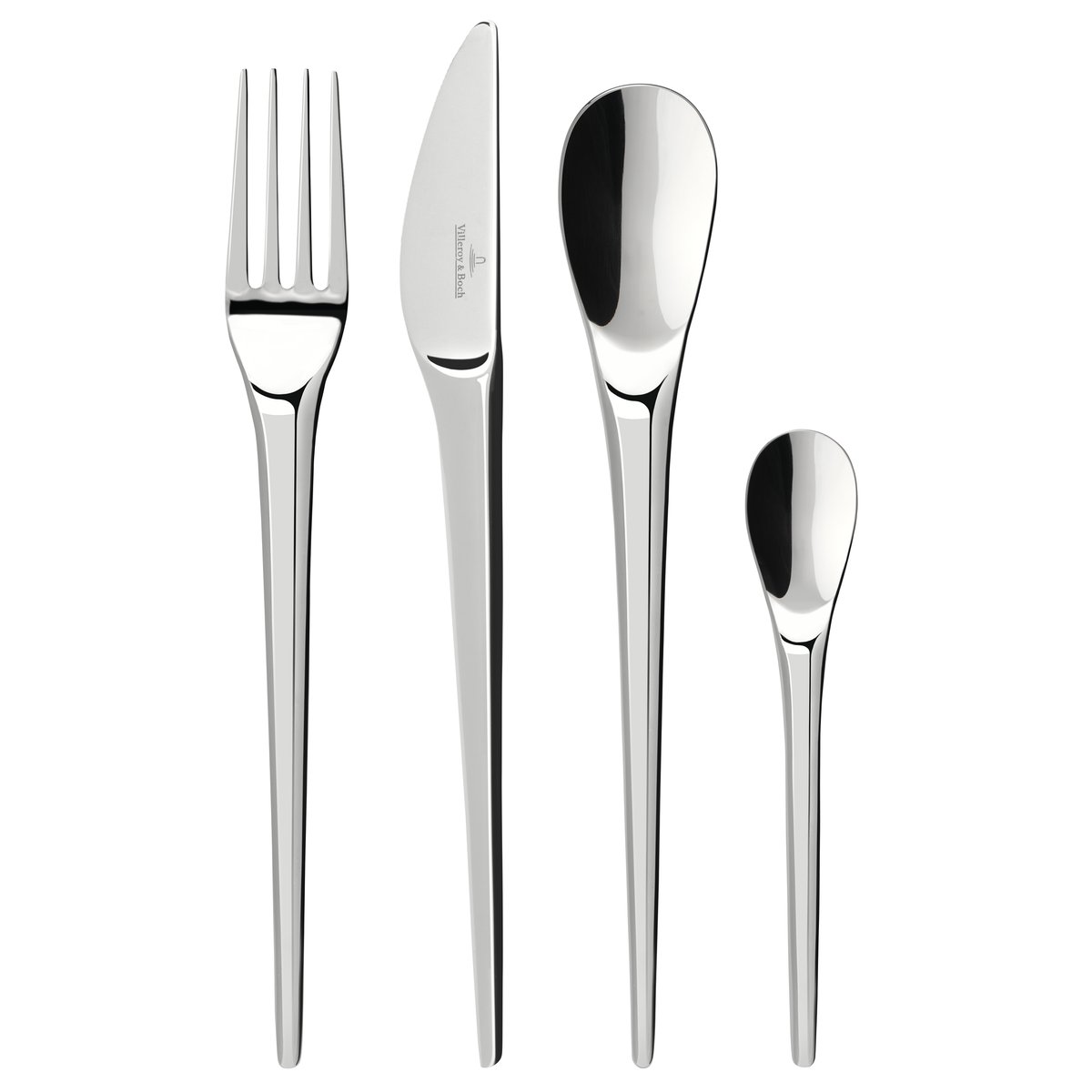 Villeroy & Boch NewMoon aterinsetti, 24 osaa Ruostumaton teräs