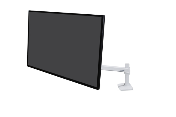 ERGOTRON LX desk mount LCD Arm no grommet mount bright white texture