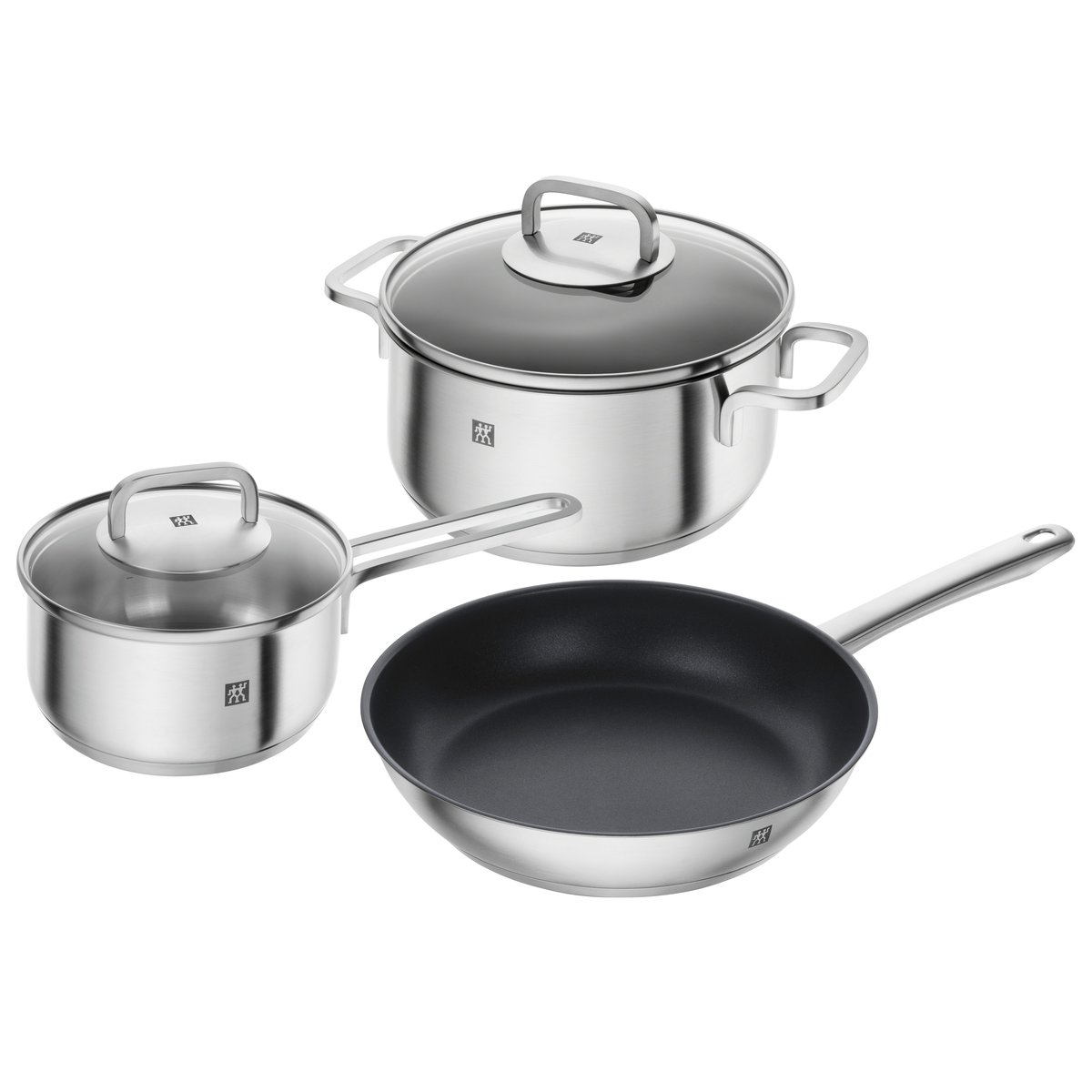 Zwilling Zwilling Cube -patasetti, 3 osaa Ruostumaton teräs-kirkas