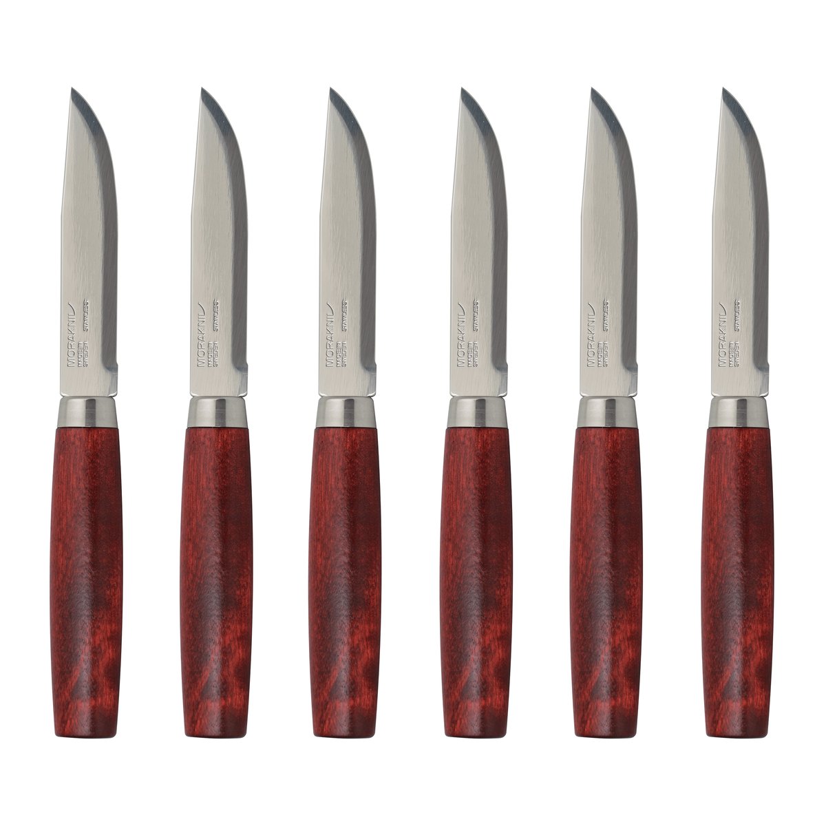 Morakniv Mora-veitsi Classic Steak Knife, 6-pakkaus Punainen