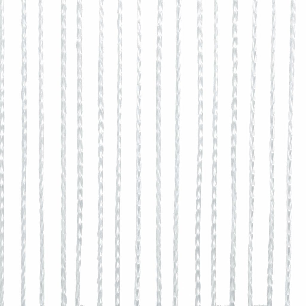 String-verhot 2 kpl 100x250 cm Valkoinen - Valkoinen