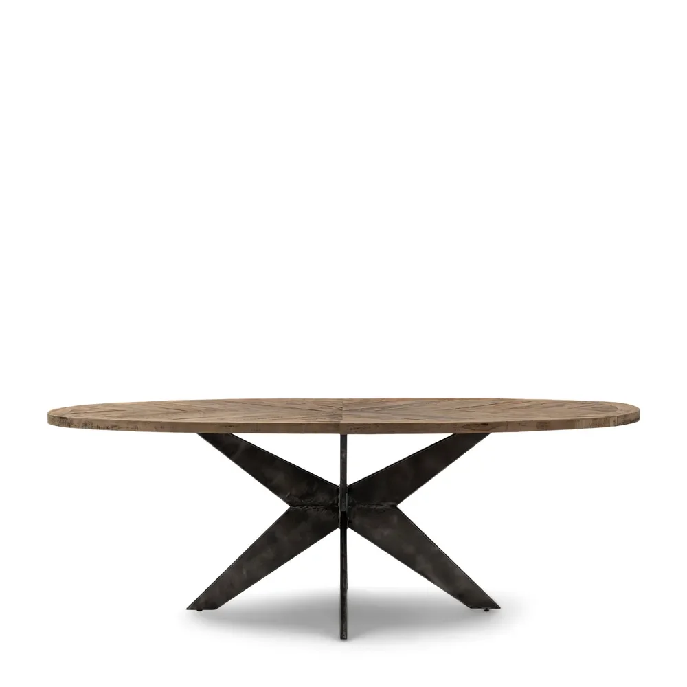 Riviera Maison, Falcon Crest Elliptic Ruokapöytä 230x105 cm