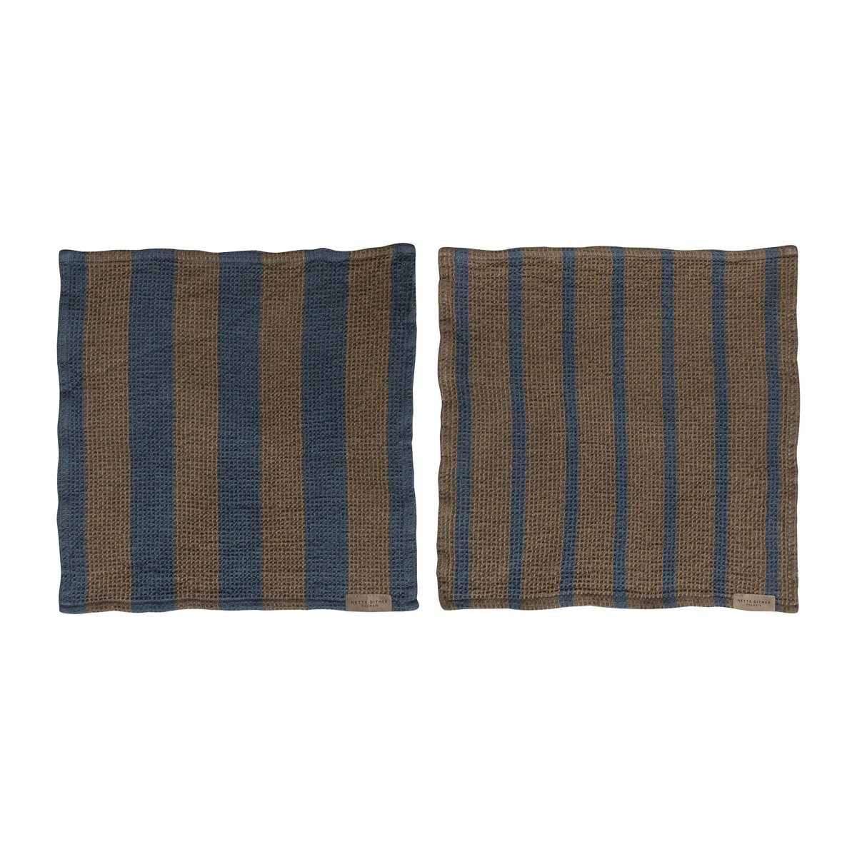 Mette Ditmer Elvira tiskirätti 33x33 cm 2-pack Ochre