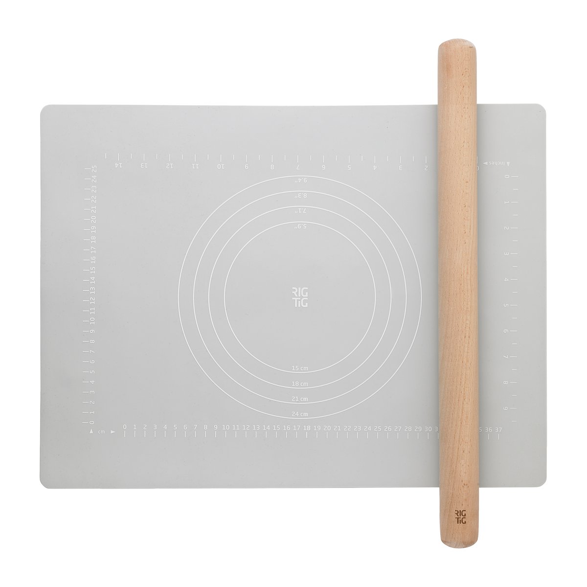 RIG-TIG BAKE-IT kaulin ja leivontamatto Light grey