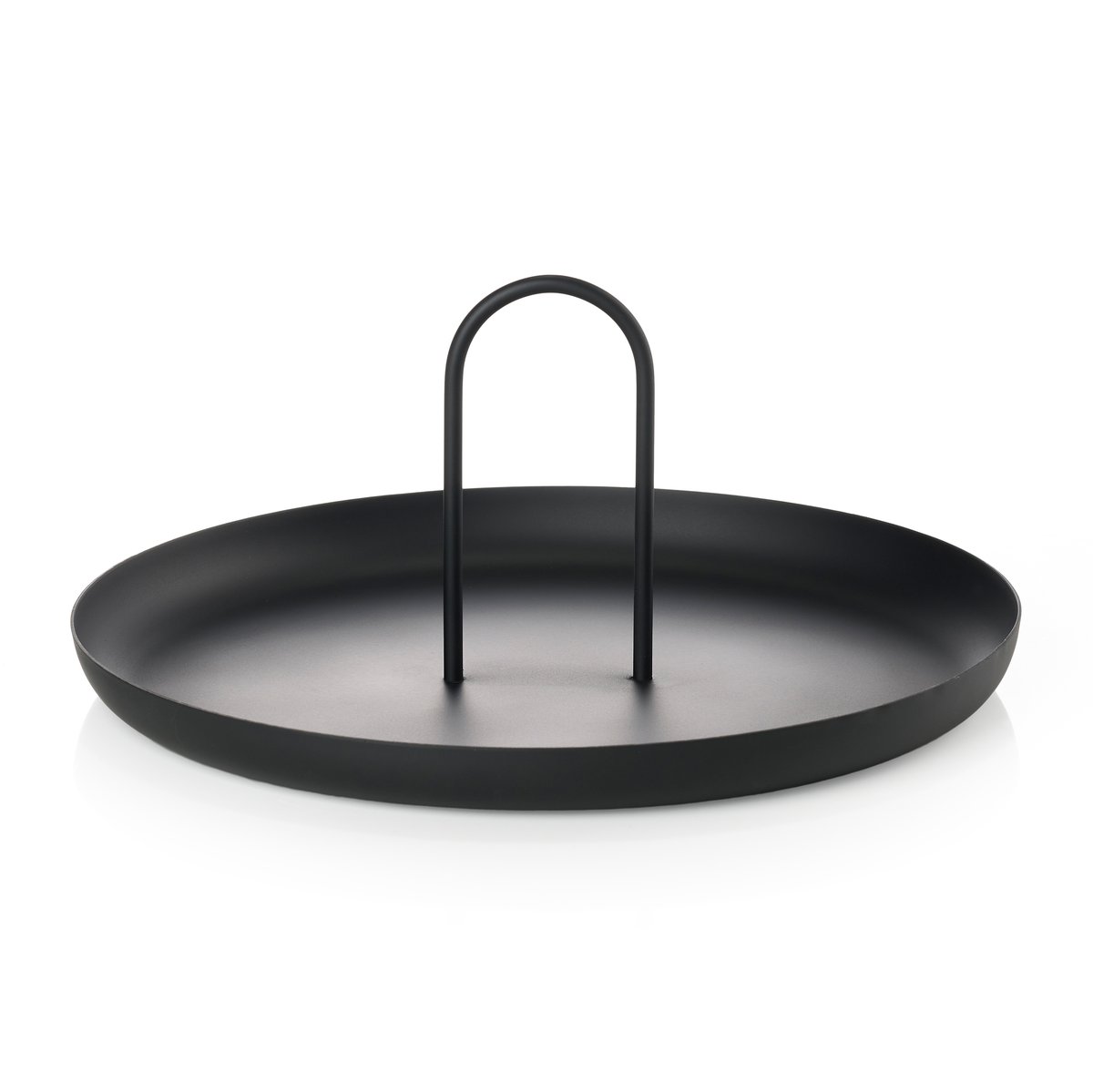 Zone Denmark Singles tarjotin kahvalla Ø 20 cm Black