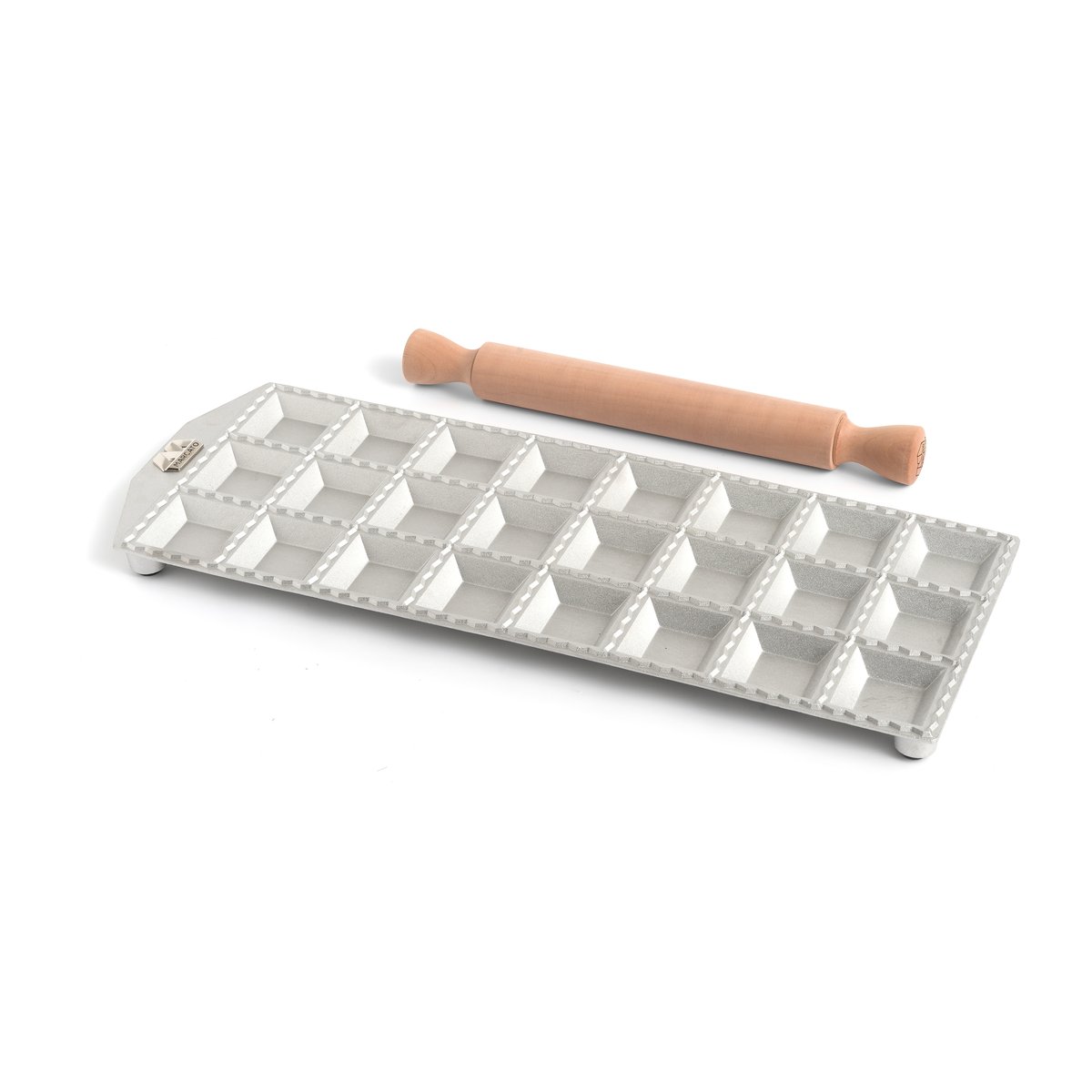 Marcato Marcato raviolimuotti sis. kaulin, nelikulmainen ravioli 24 kpl