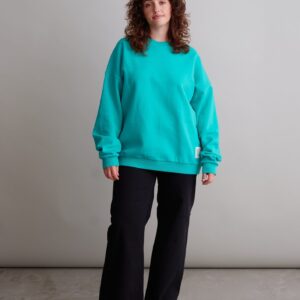 Superpower Oversize Sweatshirt Atlantis Blue