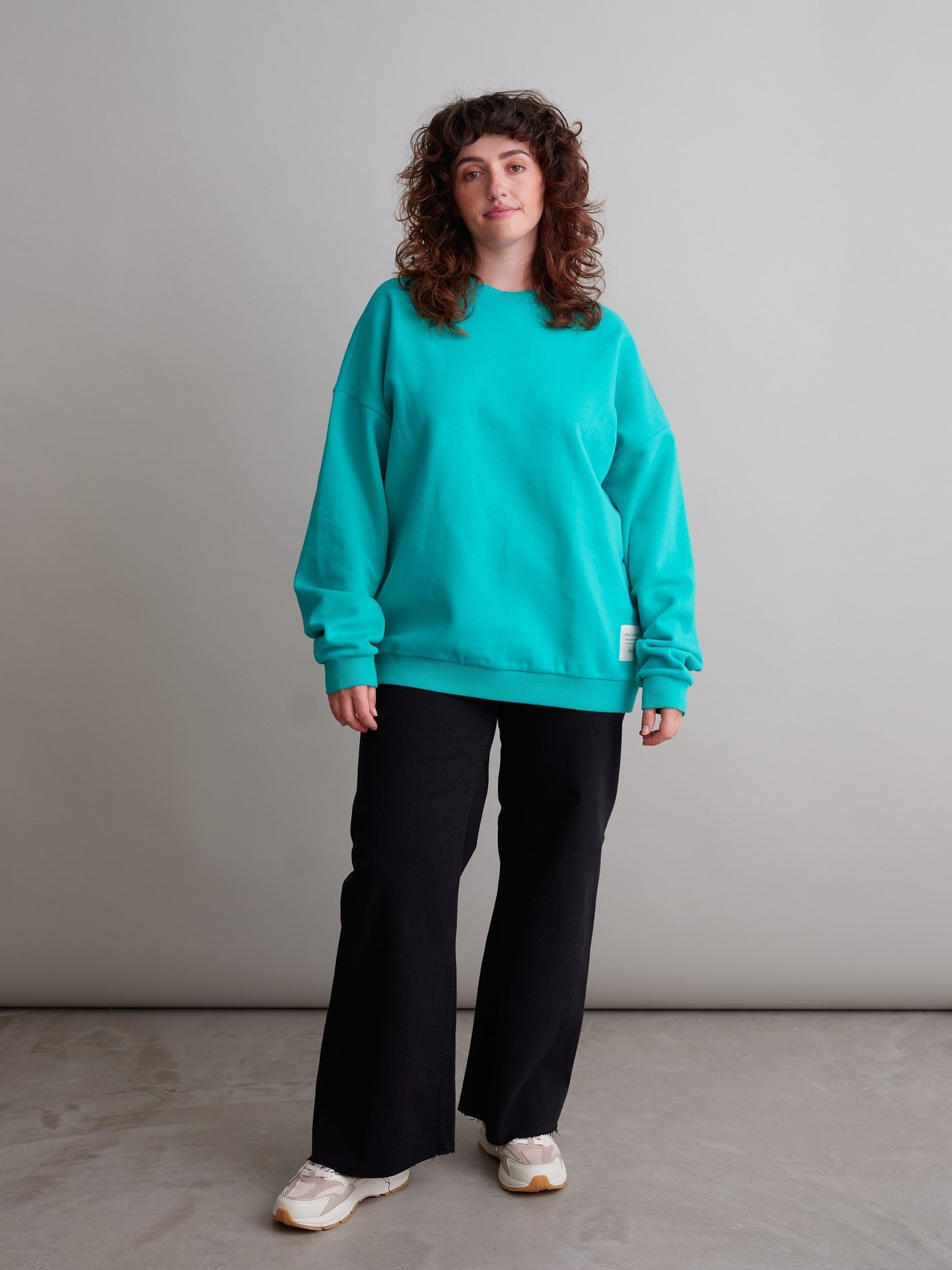 Superpower Oversize Sweatshirt Atlantis Blue