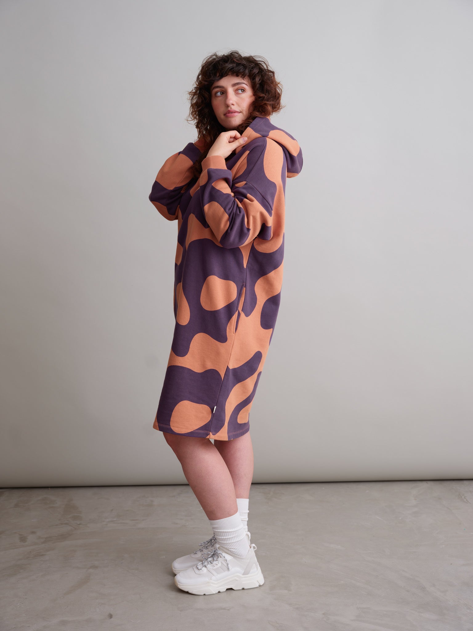 Swirl Oversize Hupparimekko Ruskea