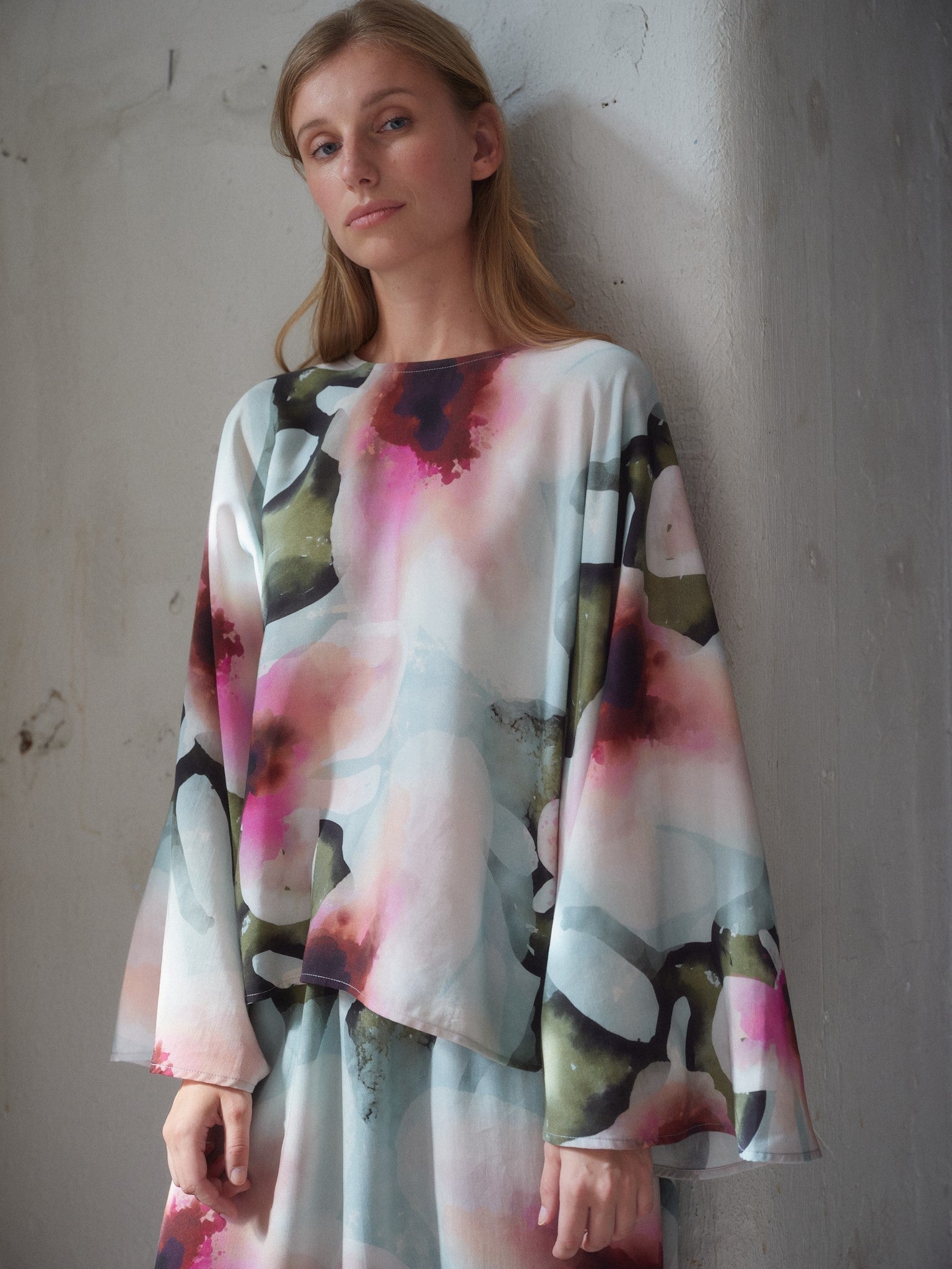 Pastel Floral Tencel Paita