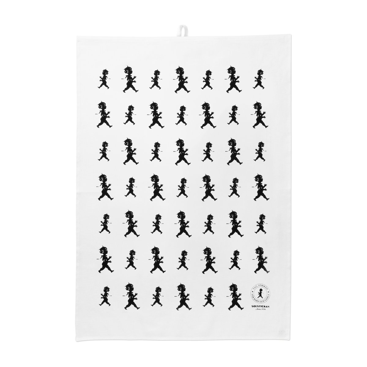 Solstickan Design Solstickan keittiöpyyhe 50 x 70 cm Valkoinen-musta