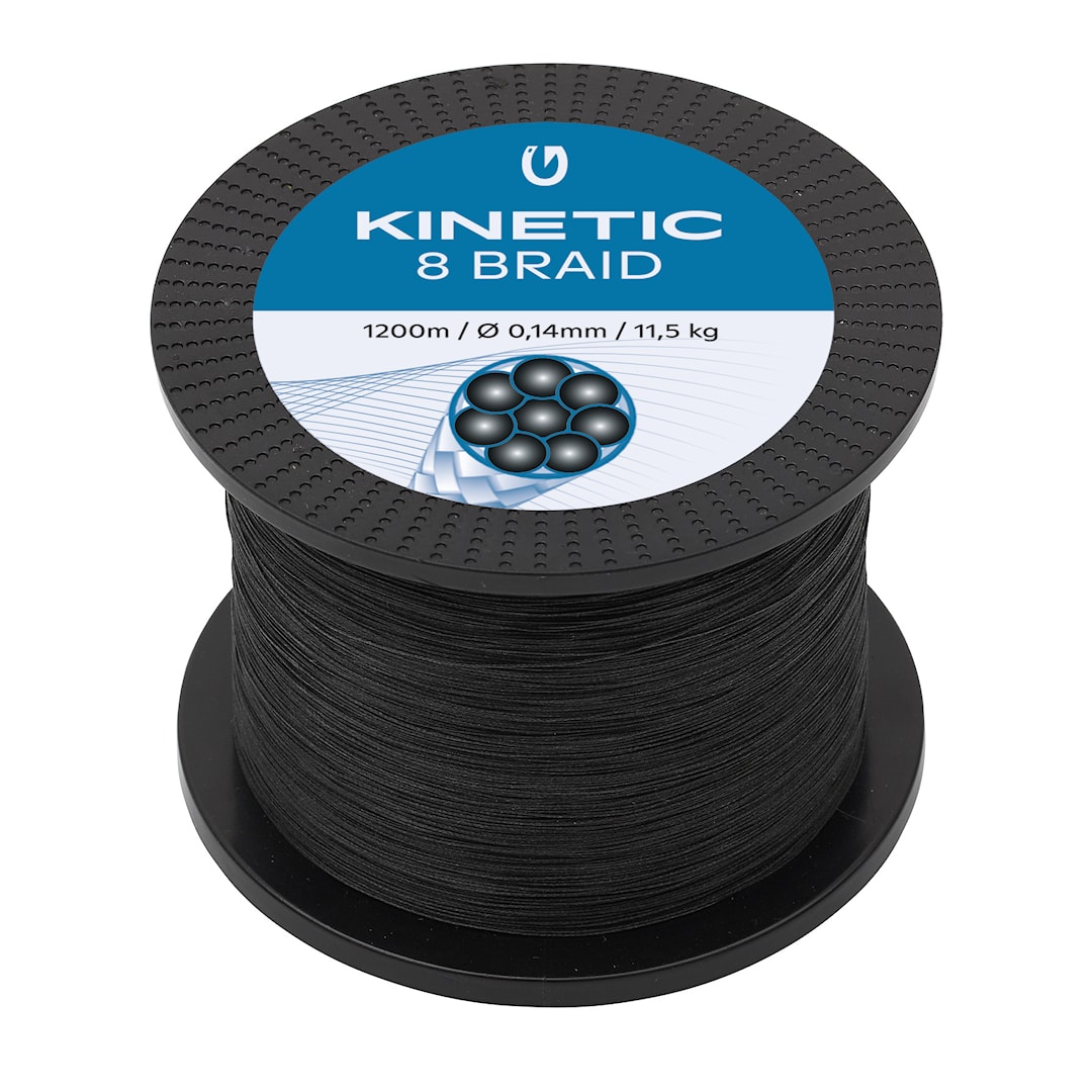 Kinetic 8 Braid Black 1200 m kuitusiima 0,40 mm