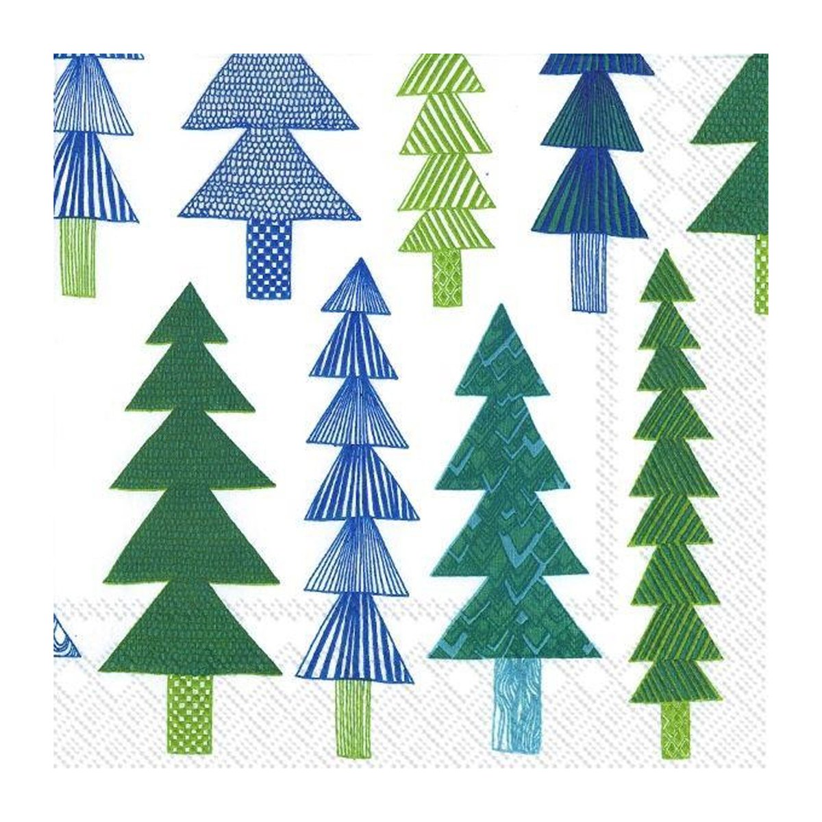 Marimekko Kuusikossa lautasliina 33x33 cm 20-pack Green