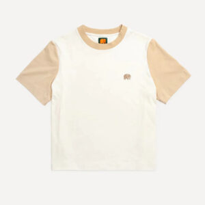 Trendsplant Color Block T-Paita Valkoinen