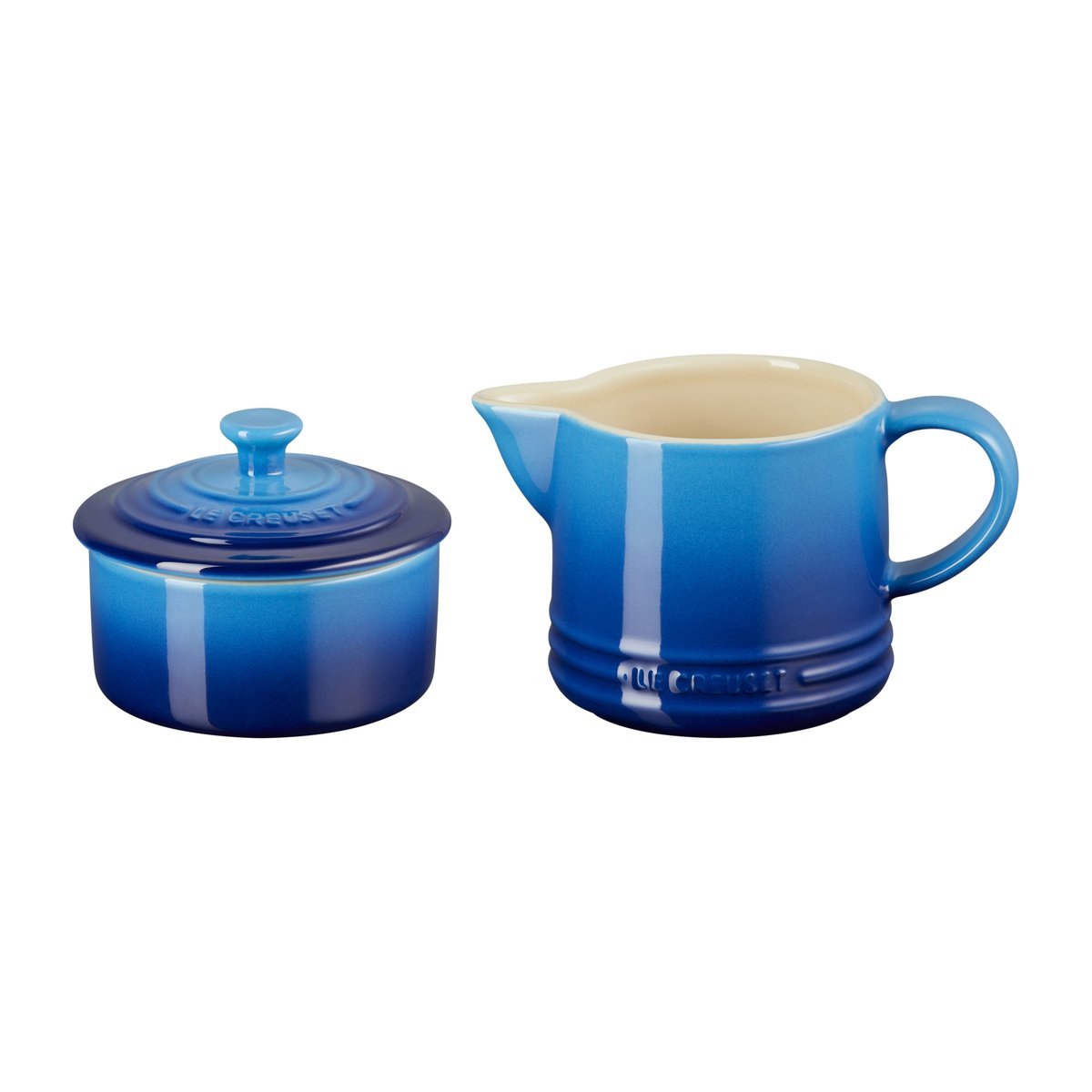 Le Creuset Le Creuset Signature sokerikko ja maitokannu Azure blue
