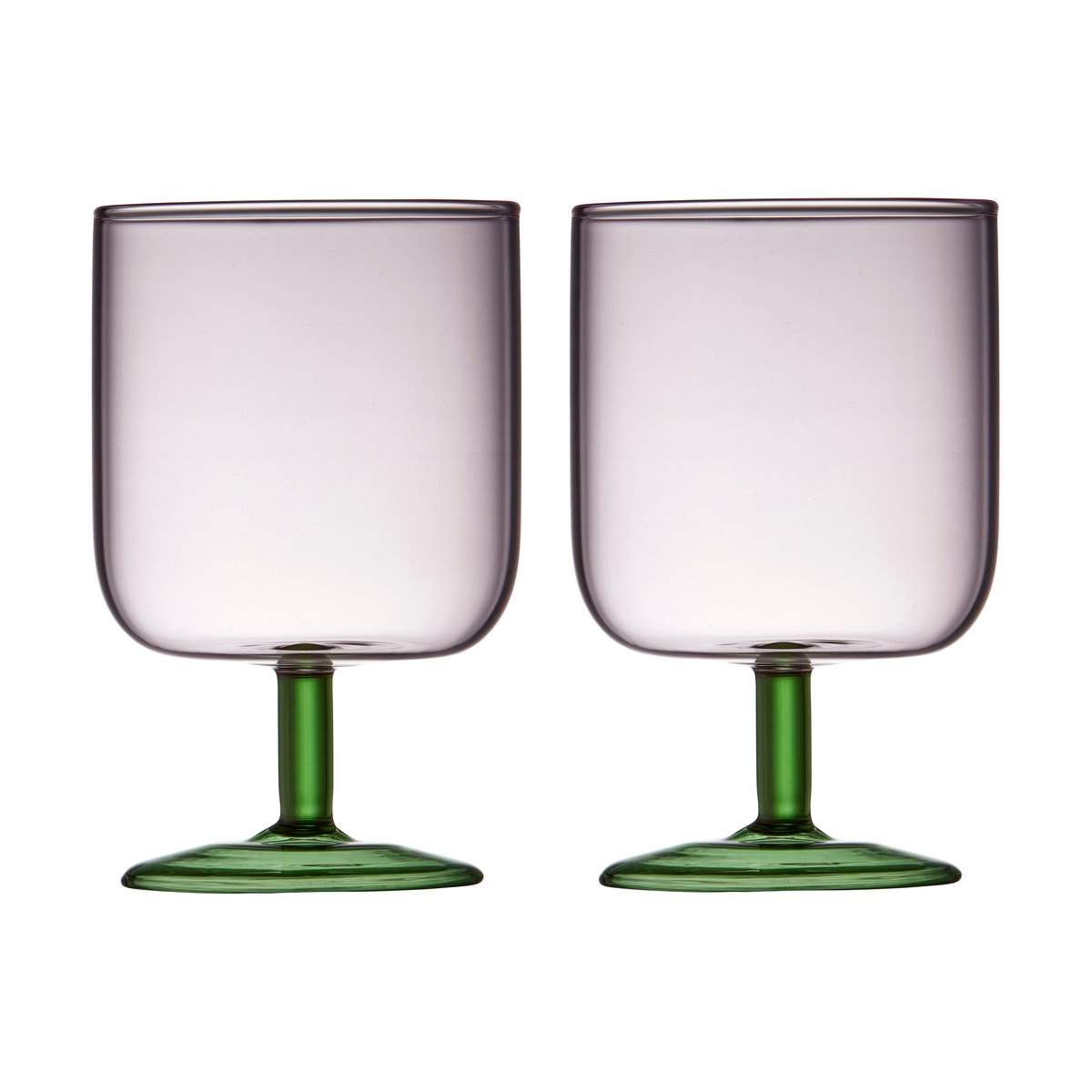 Lyngby Glas Torino viinilasi 30 cl 2-pakkaus Pink-green