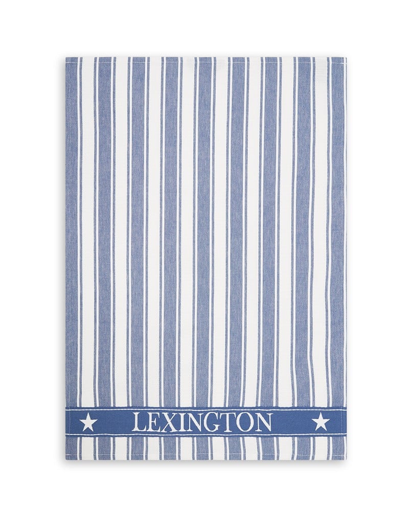 Lexington Icons Twill Waffle keittiöpyyhe 50x70 cm Sininen