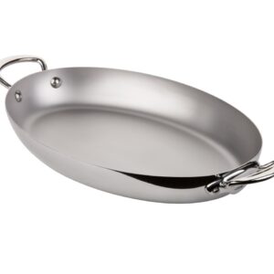 Mauviel Paistinpannu 2 kahvaa ovaali Cook Style 30 cm Teräs