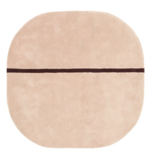 Normann Copenhagen Oona matto 140 x 140 cm Vaaleanpunainen
