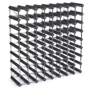 Traditional Wine Racks Traditional Wine rack viiniteline 72 pulloa laajennettava Musta