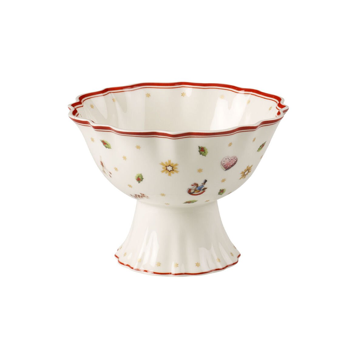 Villeroy & Boch Toy's Delight kulho jalalla 33 cl Valko-punainen