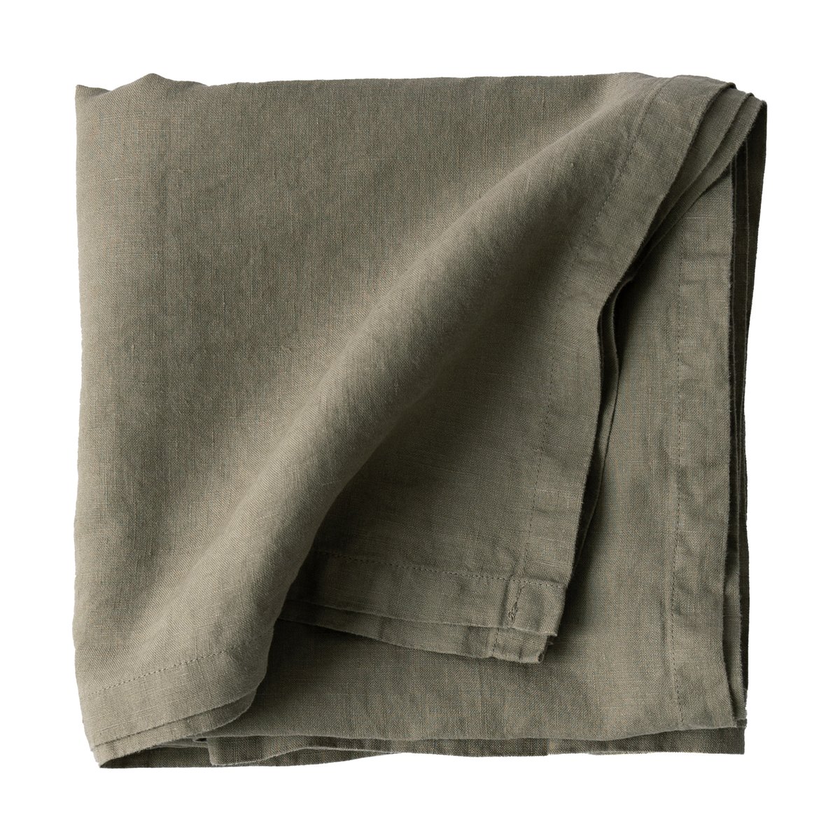 Tell Me More Pöytäliina pellavaa 175x175 cm Olive