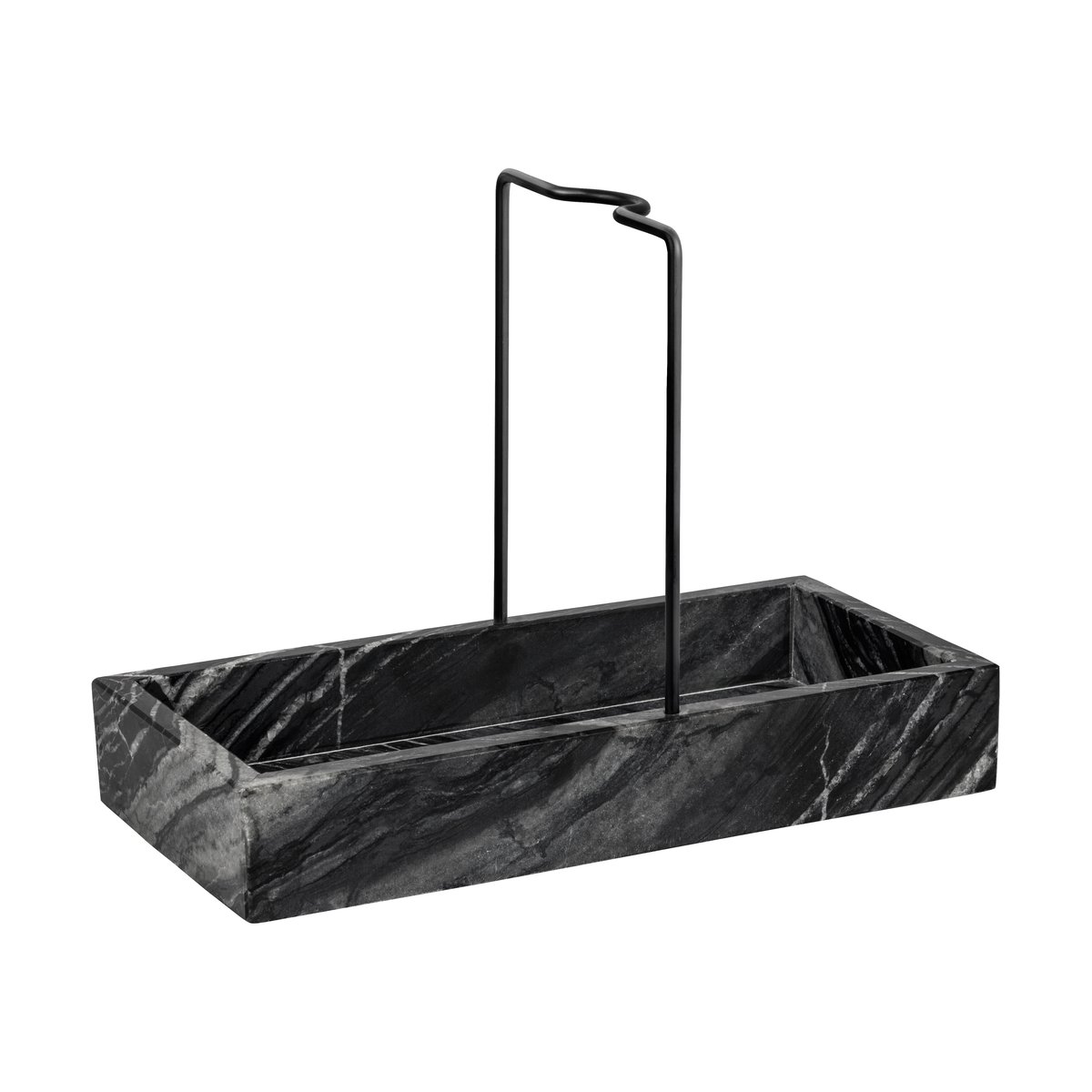 Mette Ditmer Marble tiskipöydän järjestäjä 12x23,5 cm Black-grey