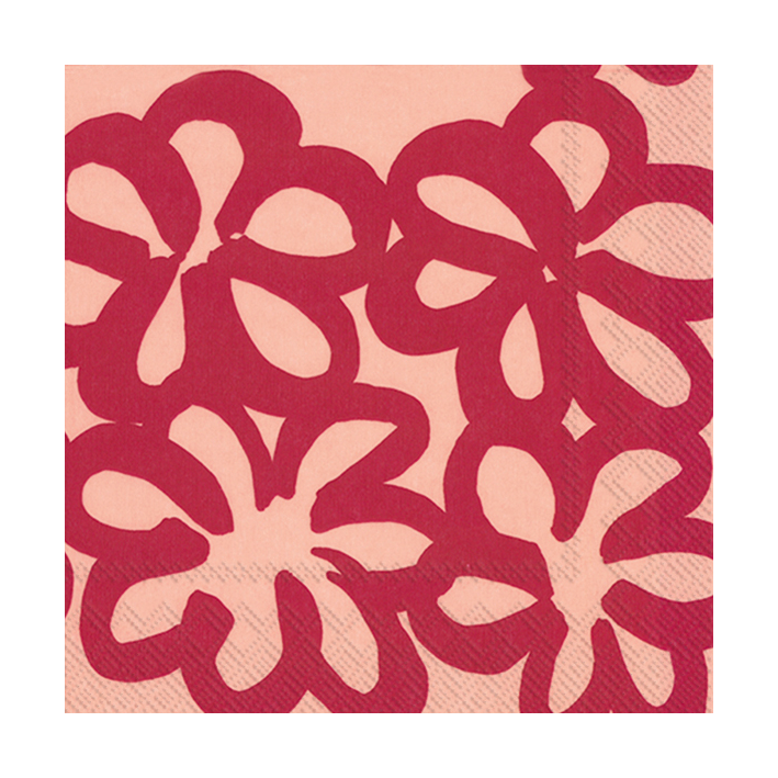 Marimekko Jättikukka lautasliina 33x33 cm 20 kpl Rose