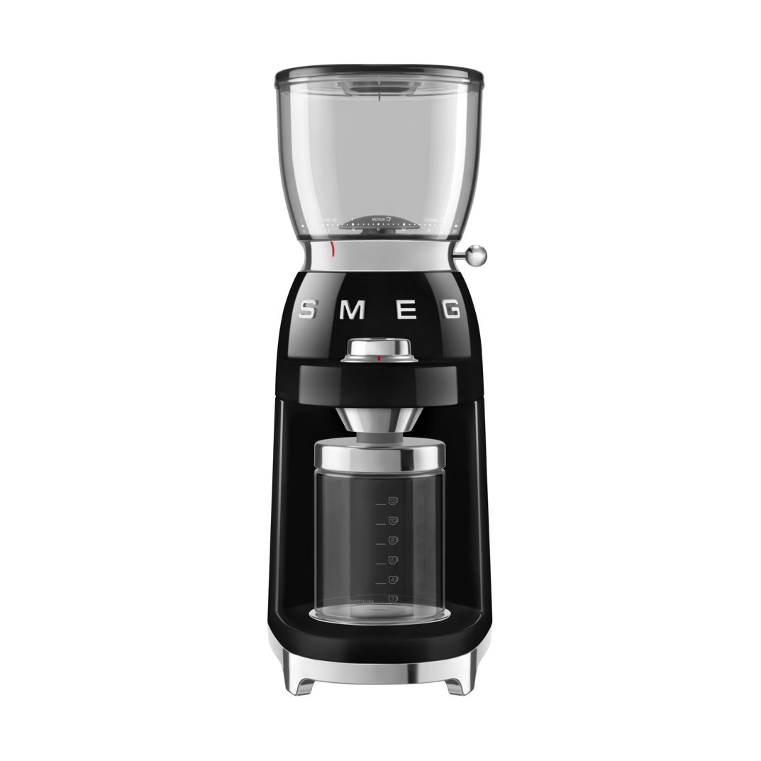Smeg Smeg 50's Style -kahvimylly, jossa on kierrätysmateriaalia Musta