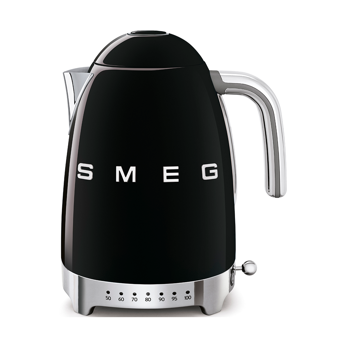 Smeg Smeg 50's Style vedenkeitin säädettävällä lämpötilalla 1,7 L Musta