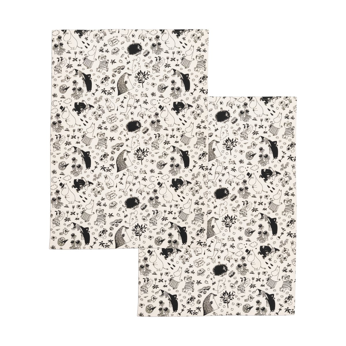 Moomin Arabia Muumi keittiöpyyhe 50x70 cm 2-pack Off-white