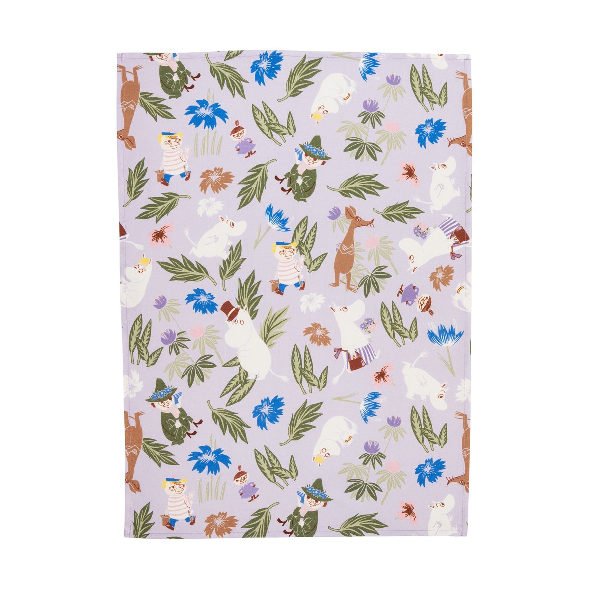 Moomin Arabia Muumi keittiöpyyhe 50x70 cm Lila-off-white