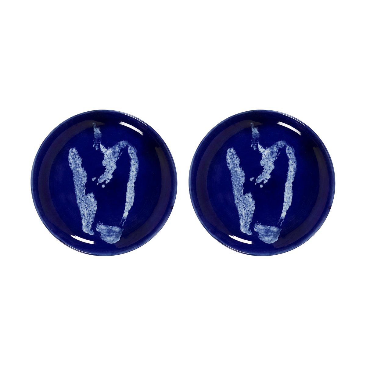 Serax Ottolenghi Feast lautanen S Ø19 cm 2-pakkaus Dark blue-pepper white