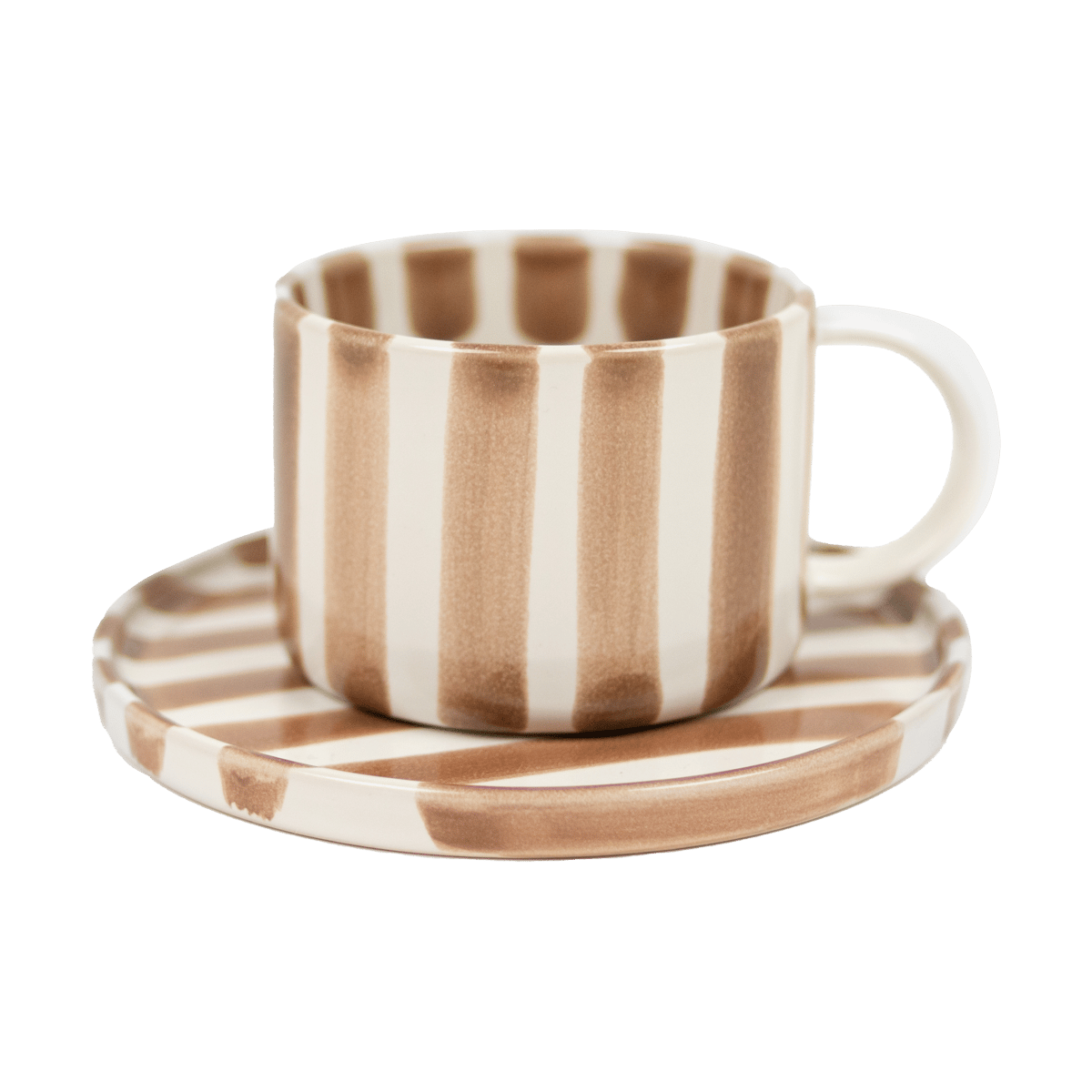 Olsson & Jensen Monica kuppi ja lautanen Beige