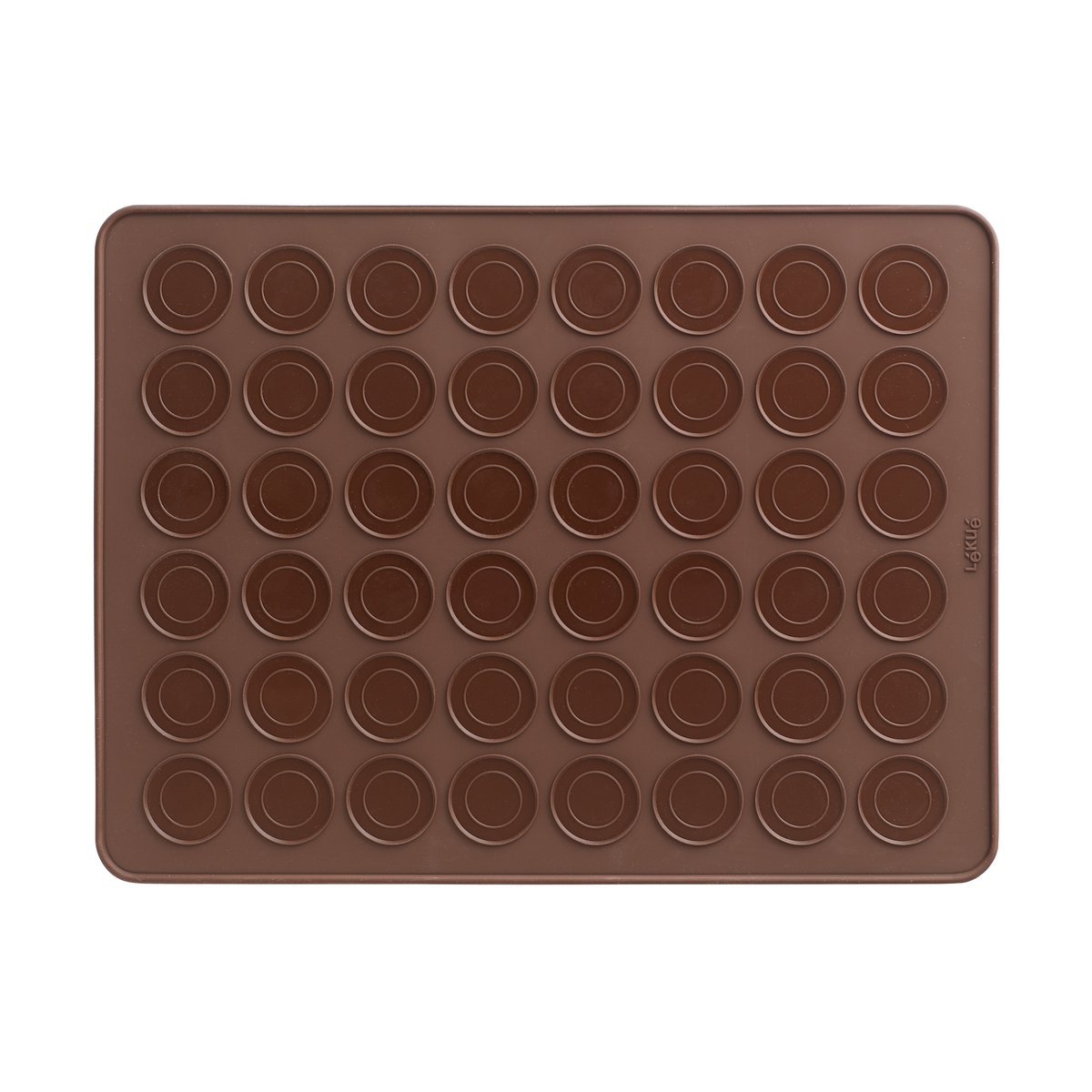 Lékué Lékué macarons leivontamatto silikoni 40 cm Ruskea