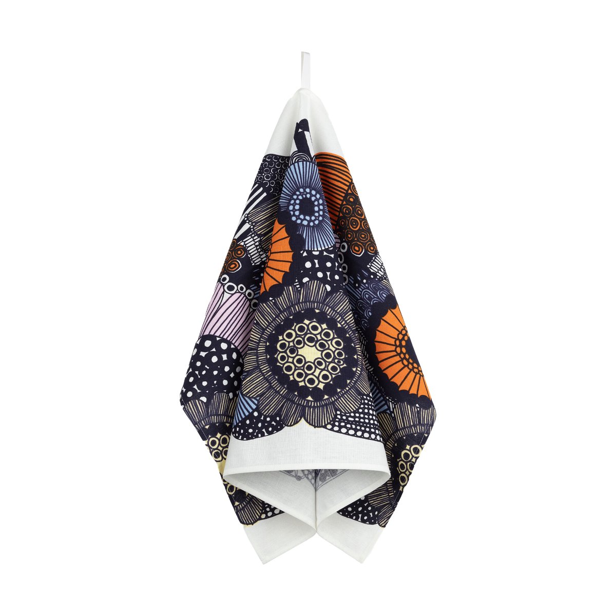 Marimekko Siirtolapuutarha keittiöpyyhe 47x70 cm White-yellow-orange-light blue