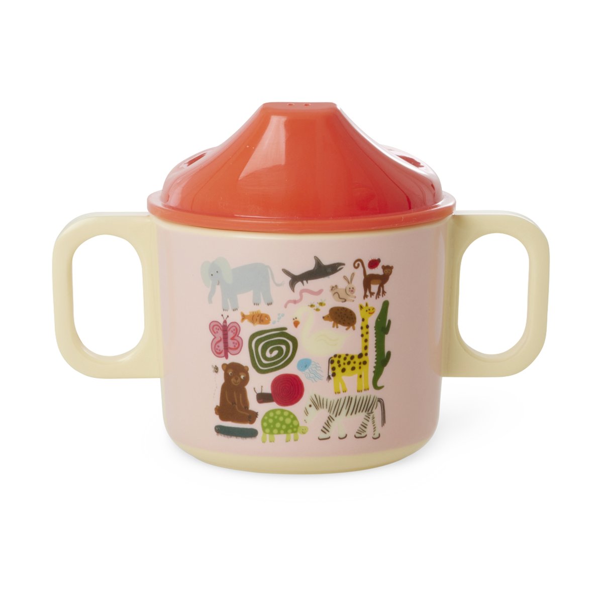 RICE Rice wildlife lastenmuki kahdella kahvalla 25 cl Pinkki