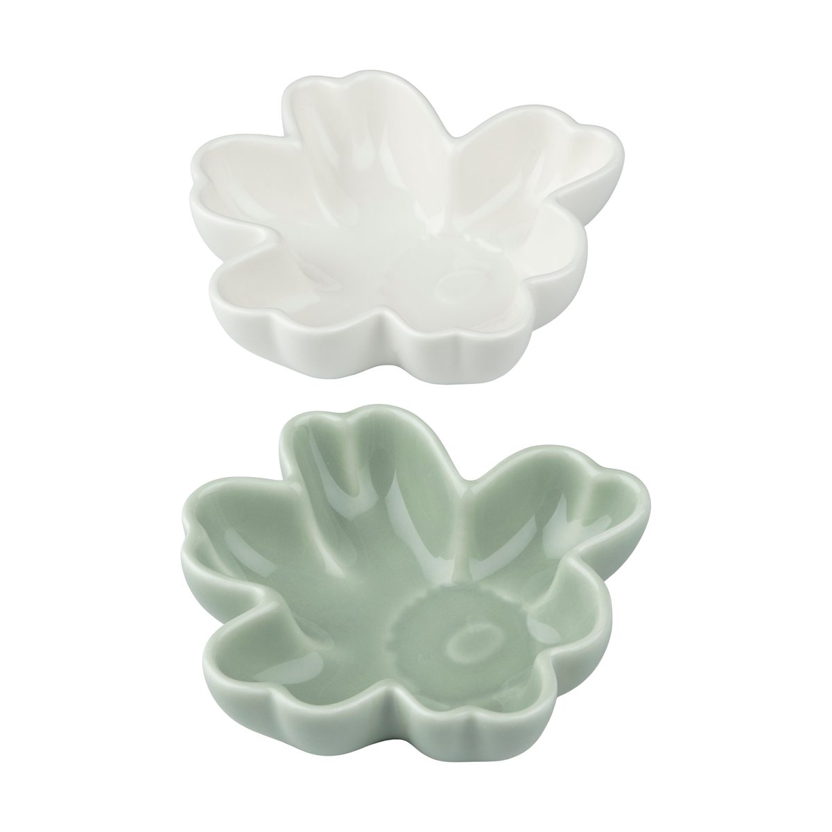 Marimekko Unikko shape kulho Ø11 cm 2 osaa. White-light green
