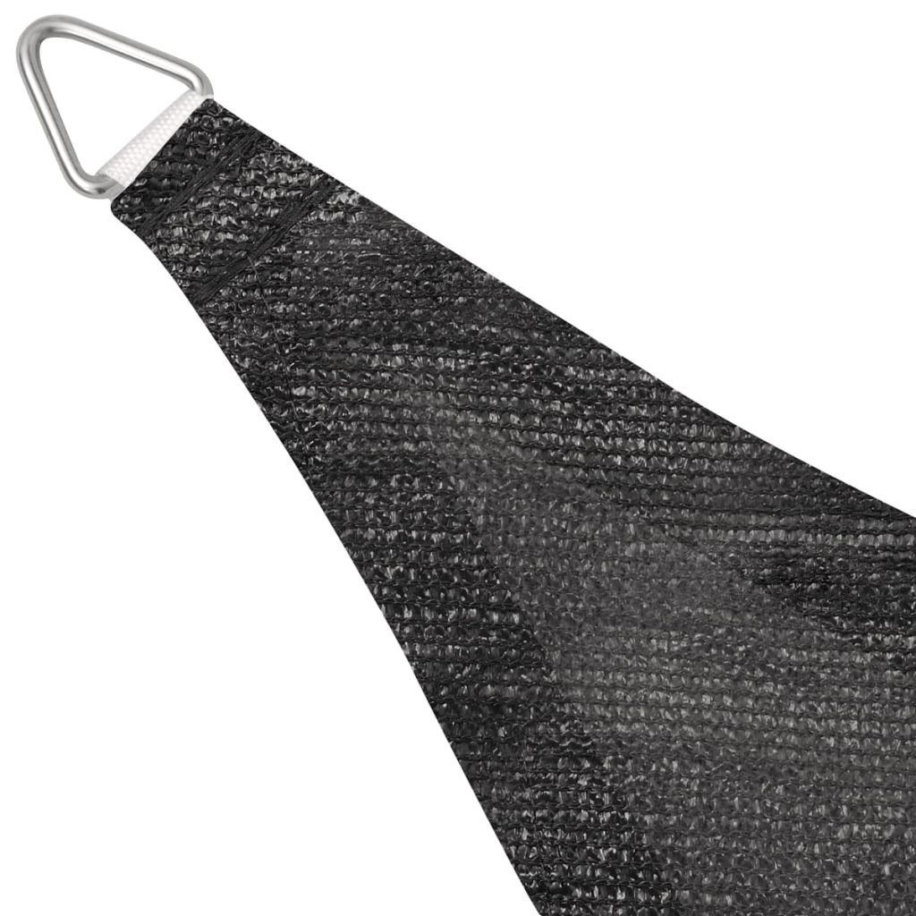 Aurinkovarjo Purje HDPE Kolmikulmainen 3,6x3,6x3,6 m - Antrasiitti