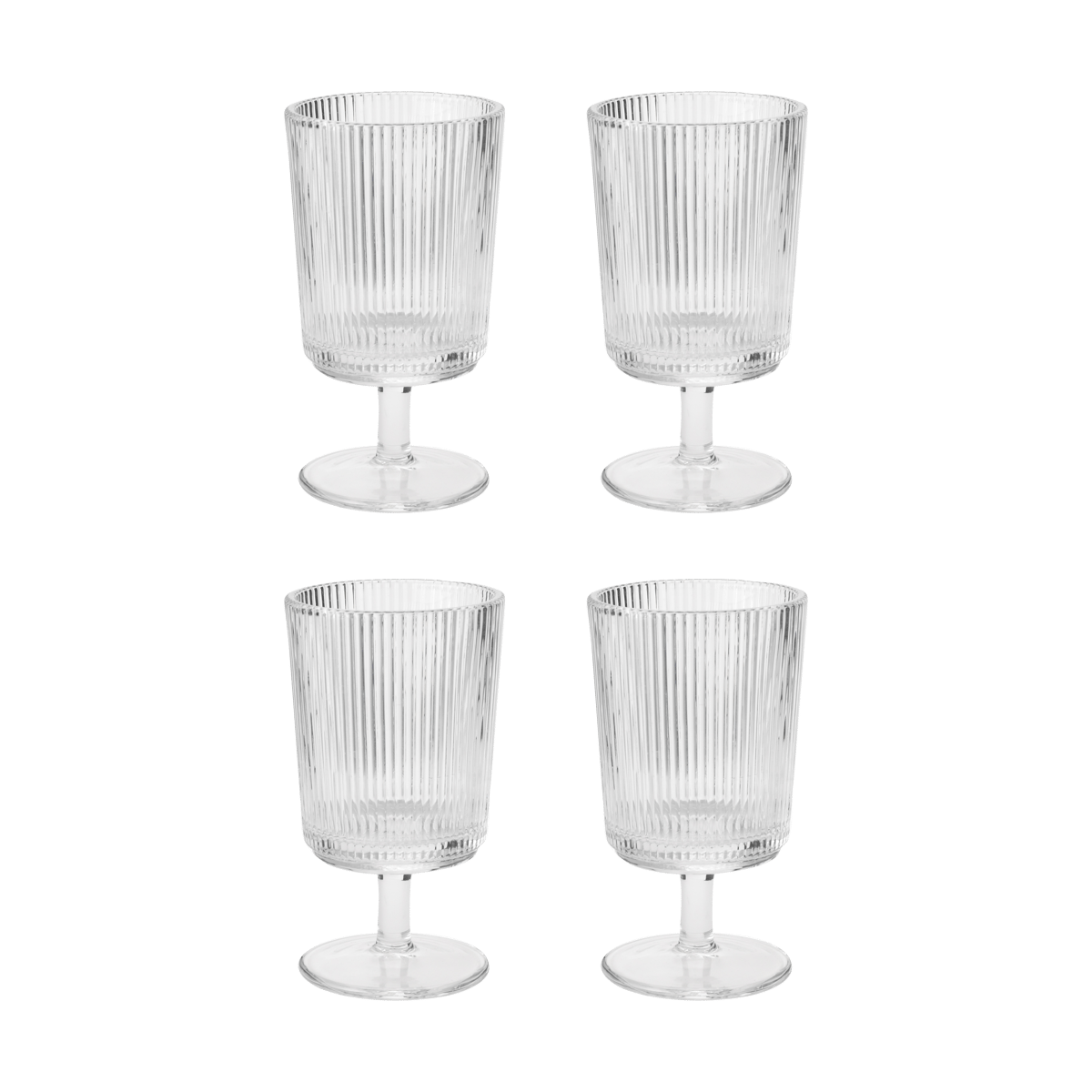 Stelton Pilastro viinilasi 18 cl 4-pack Kirkas