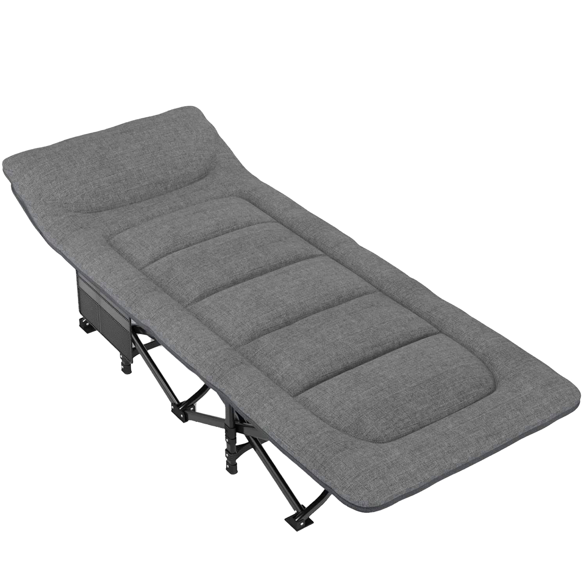 Nordcore Retkisänky Premium, Harmaa- 210x80x40cm - max 280kg