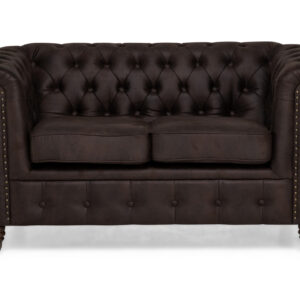 Sohva Chester Deluxe 2:n ist Vintage - Tummanruskea