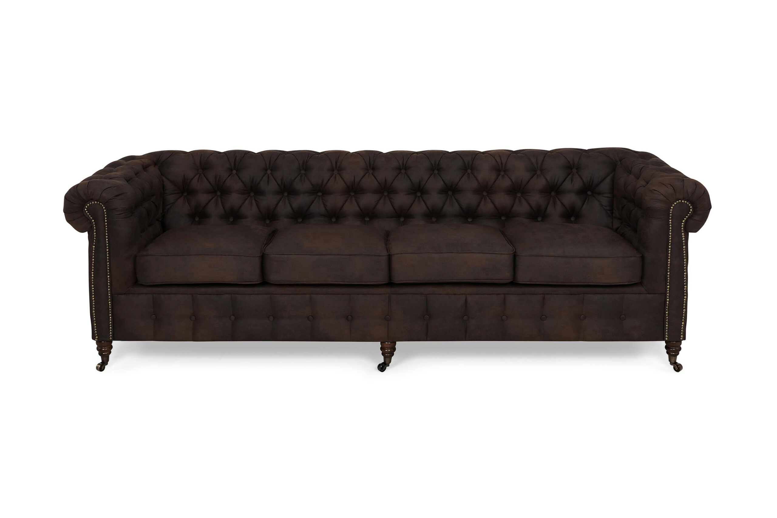 Sohva Chester Deluxe 4:n ist Vintage - Tummanruskea