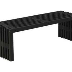 Rustik Rimapenkki Design 138x49x45cm - musta -